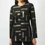 Joseph Ribkoff Geometric Long Sleeve