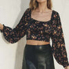 Dress Forum floral cropped long sleeve