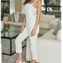 Venti white jumpsuit