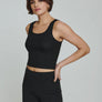 7Diamonds Core Ribbed Crop Tank Black