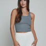7Diamonds Core Ribbed Crop Tank Storm