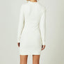 7Diamonds L/S Polo dress Ivory