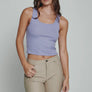 7Diamonds Core Ribbed Crop Tank Iris
