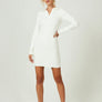 7Diamonds L/S Polo dress Ivory