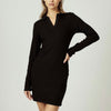 7Diamonds Core Long Sleeve Polo Dress Black
