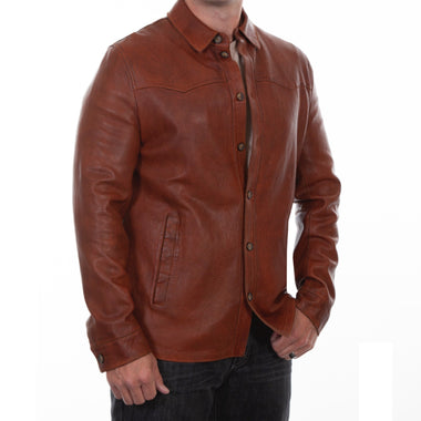 Scully Cognac Leather Jacket