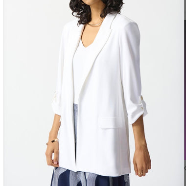 Joseph Ribkoff vanilla straight blazer