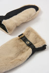 Joseph Ribkoff Taupe Faux Fur Mittens