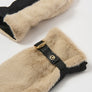 Joseph Ribkoff Taupe Faux Fur Mittens
