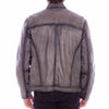 Scully Distressed Grey Leather Jacket