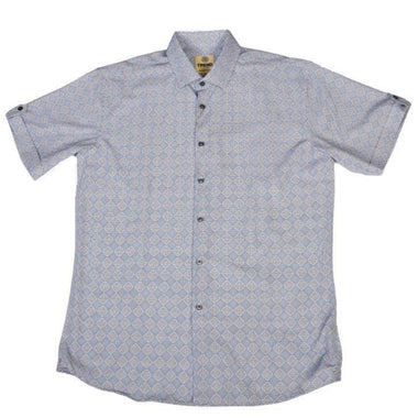 Trend S/S Blue/Grey Optical Dots Print