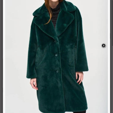 Joseph Ribkoff Emerald Fur Coat