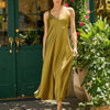 Lyssé Gemma Green Silk Slip Dress