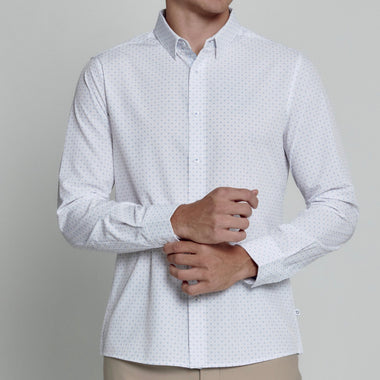 7D Gatler Long Sleeve Button Down - Natural