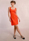 Molly Bracken Coral Back Cut Out Dress