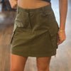Molly Bracken army green cargo skirt