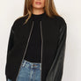 Habitual Faux Leather Bubble Bomber