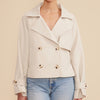 Lucy Paris Estelle Cropped Trench - Beige