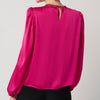 Joseph Ribkoff chain detail pink blouse