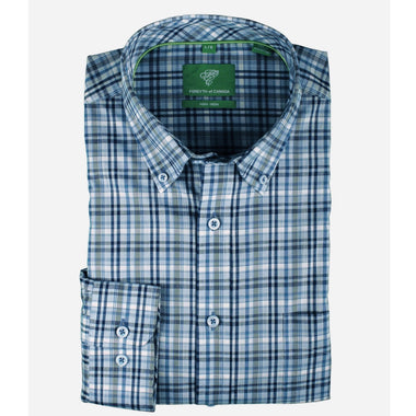 Forsyth of Canada long sleeve harbor blue check