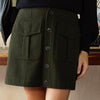 The Normal Brand green utility mini skirt