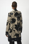 Joseph Ribkoff Floral Sweater Knit Cardigan