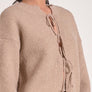 Elan Tan Tie Cardigan