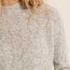 Molly Bracken Openwork Knit Sweater