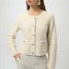 Joseph Ribkoff Sequined Cardigan with Gold Buttons