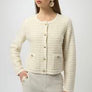 Joseph Ribkoff Sequined Cardigan with Gold Buttons