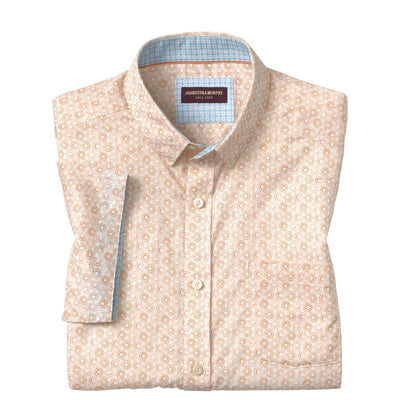 J&M Peach Sun Print Short Sleeve