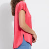 Lyssé Miri Cap Sleeve Top - Coral