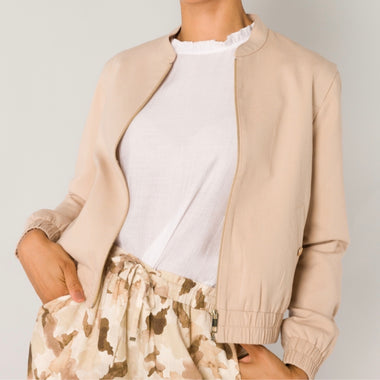 Yest sand bomber jacket