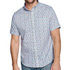 Johnston & Murphy Rooster Print Polo Button Down Short Sleeve