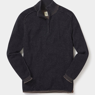 The Normal Brand Jimmy Quarter Zip - Navy