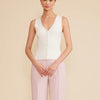 Lucy Paris white Eris knit vest