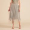 Lucy Paris Sharlene Pleated Sage Tulle Skirt