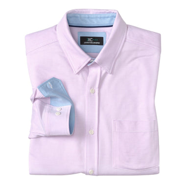 Johnston & Murphy XC pink flex long-sleeve shirt