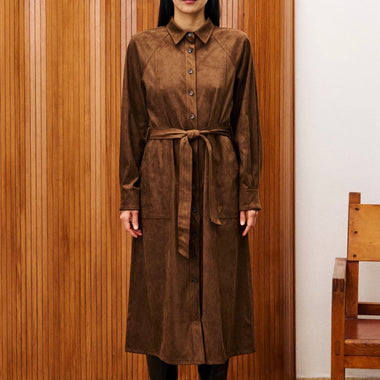 FRNCH Barbet Dress - Brown