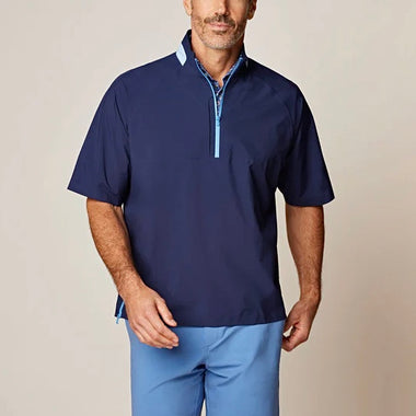 Johnnie-O short sleeve rain jacket navy