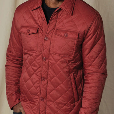 The Normal Brand Quilted Sherpa Lined Shacket - Scarlett
