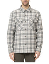 Mavi Grey Marl Check Double Pocket Flannel