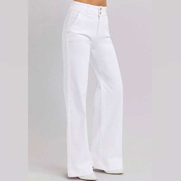 Risen Wide Leg Double Button Jeans – Graif Clothing