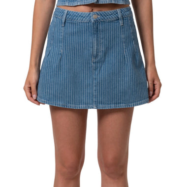 Mavi Summer Blue Stripe Denim Skirt