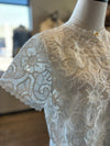 FRNCH white lace button up blouse