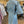 FRNCH blue denim short sleeve dress