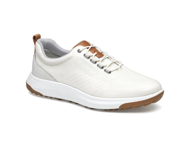 Johnston & Murphy Amherst White Coated Knit Golf Hybrid