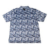 F/X Fusion muted floral overprint polo