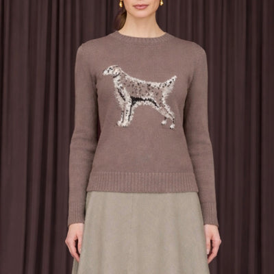 Zoe & Claire Dog Print Sweater