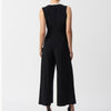 Joseph Ribkoff Black/White Sleeveless Jumpsuit